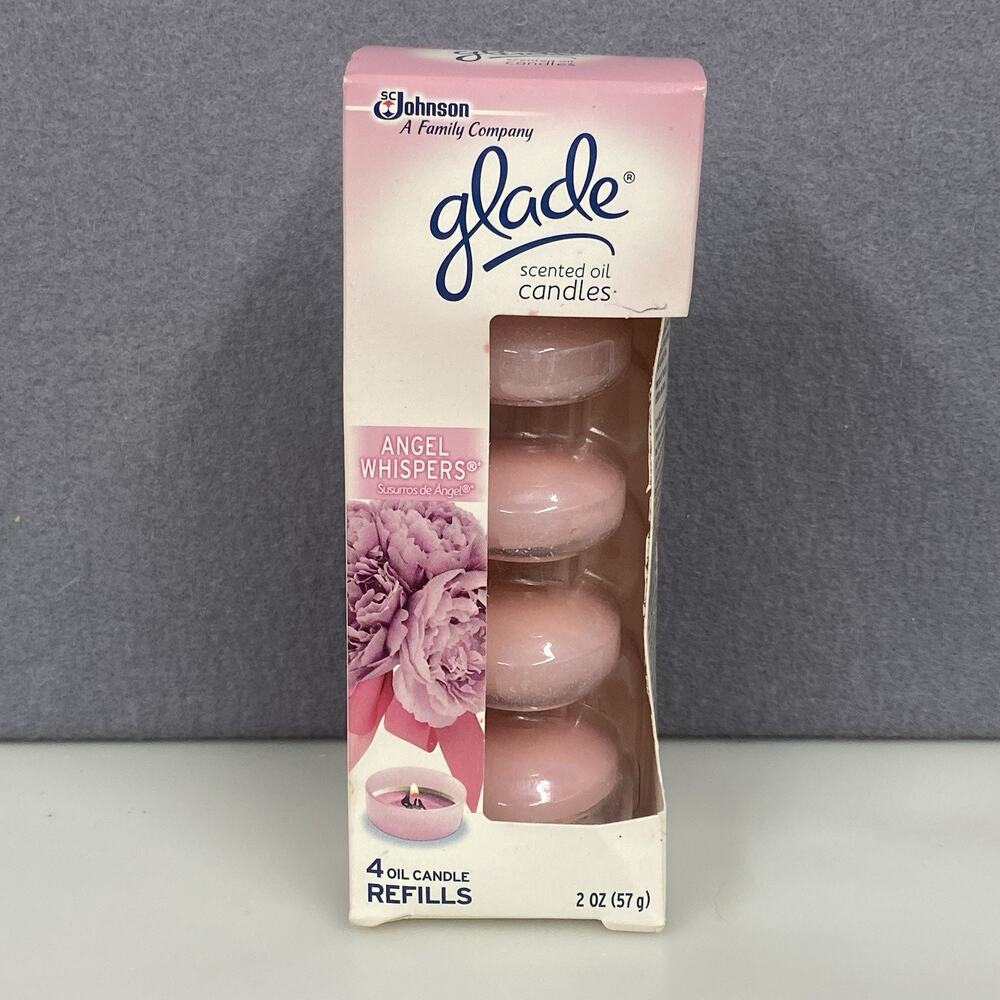 Glade Scented Oil Candle Refills Set of 4 Angel Whispers